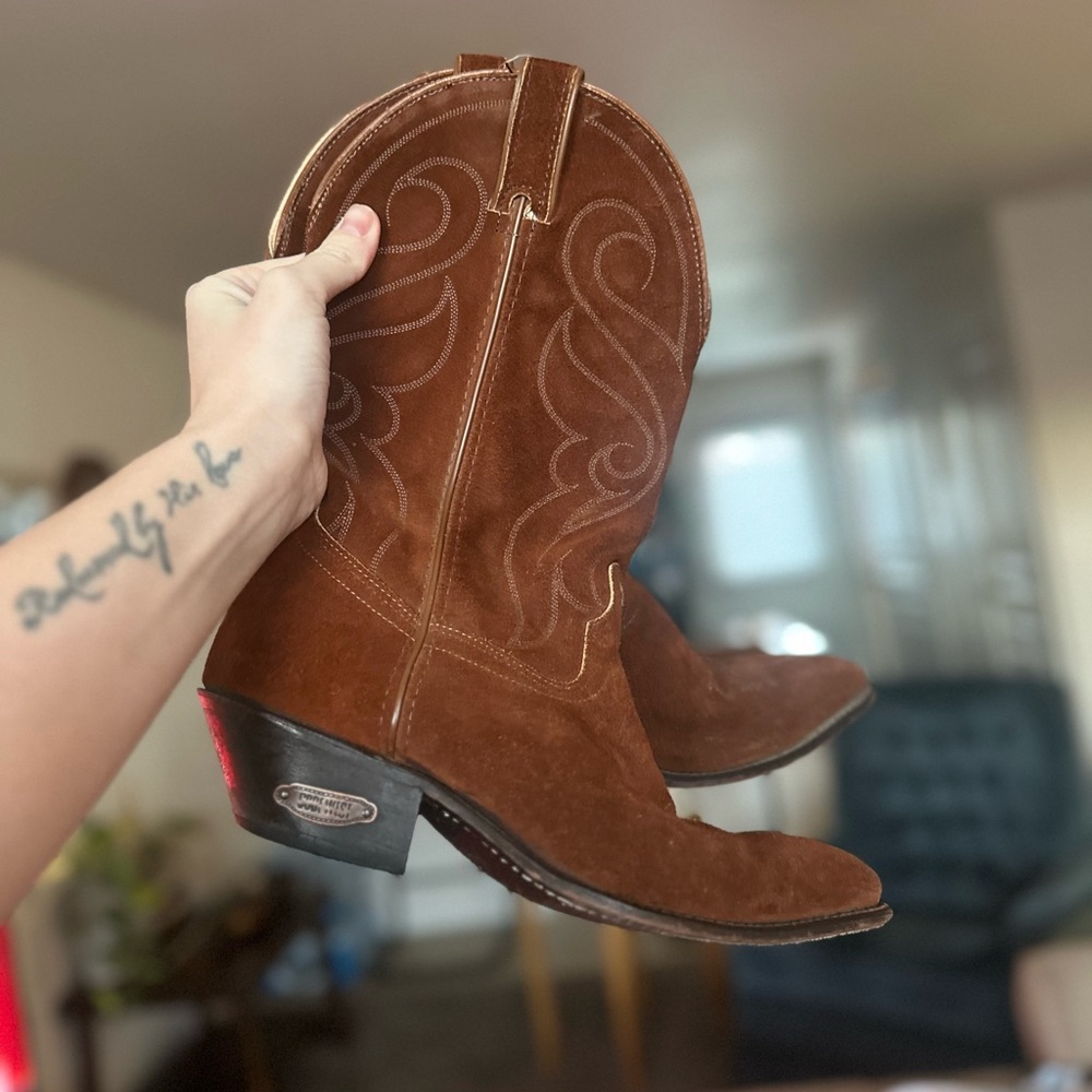 Code west suede / leather cowgirl boots